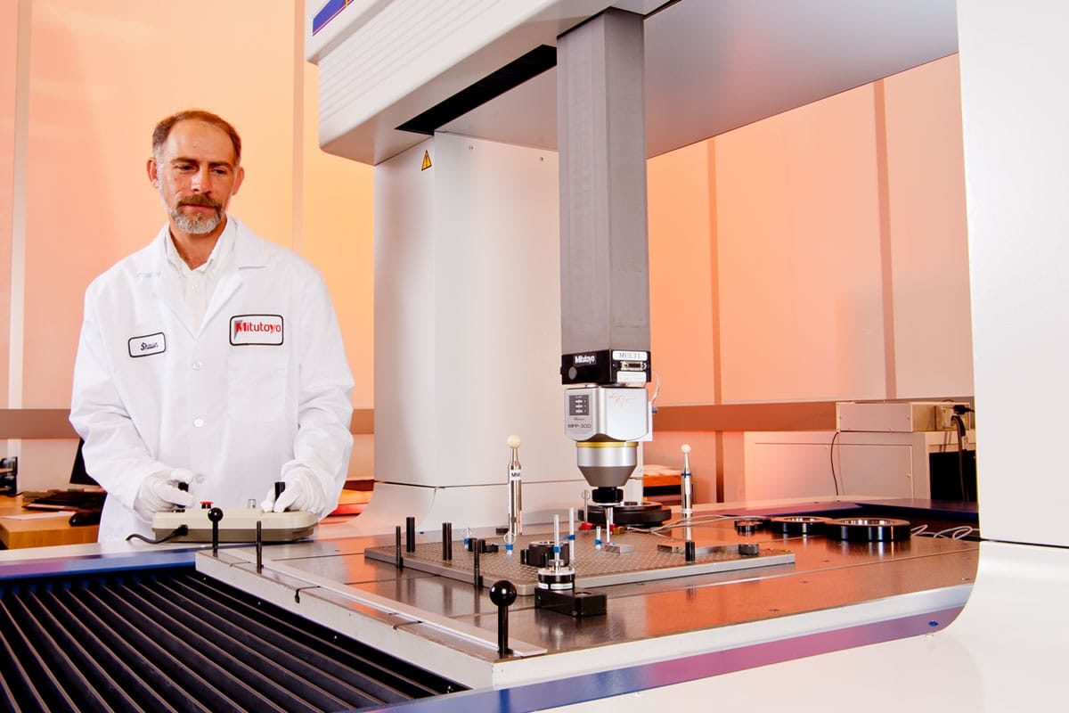 The Mitutoyo Calibration Lab uses two ultra-precise Legex CMMs along with other precision measuring devices, including fully automated gage block comparators which help to eliminate human error and ensure precision.