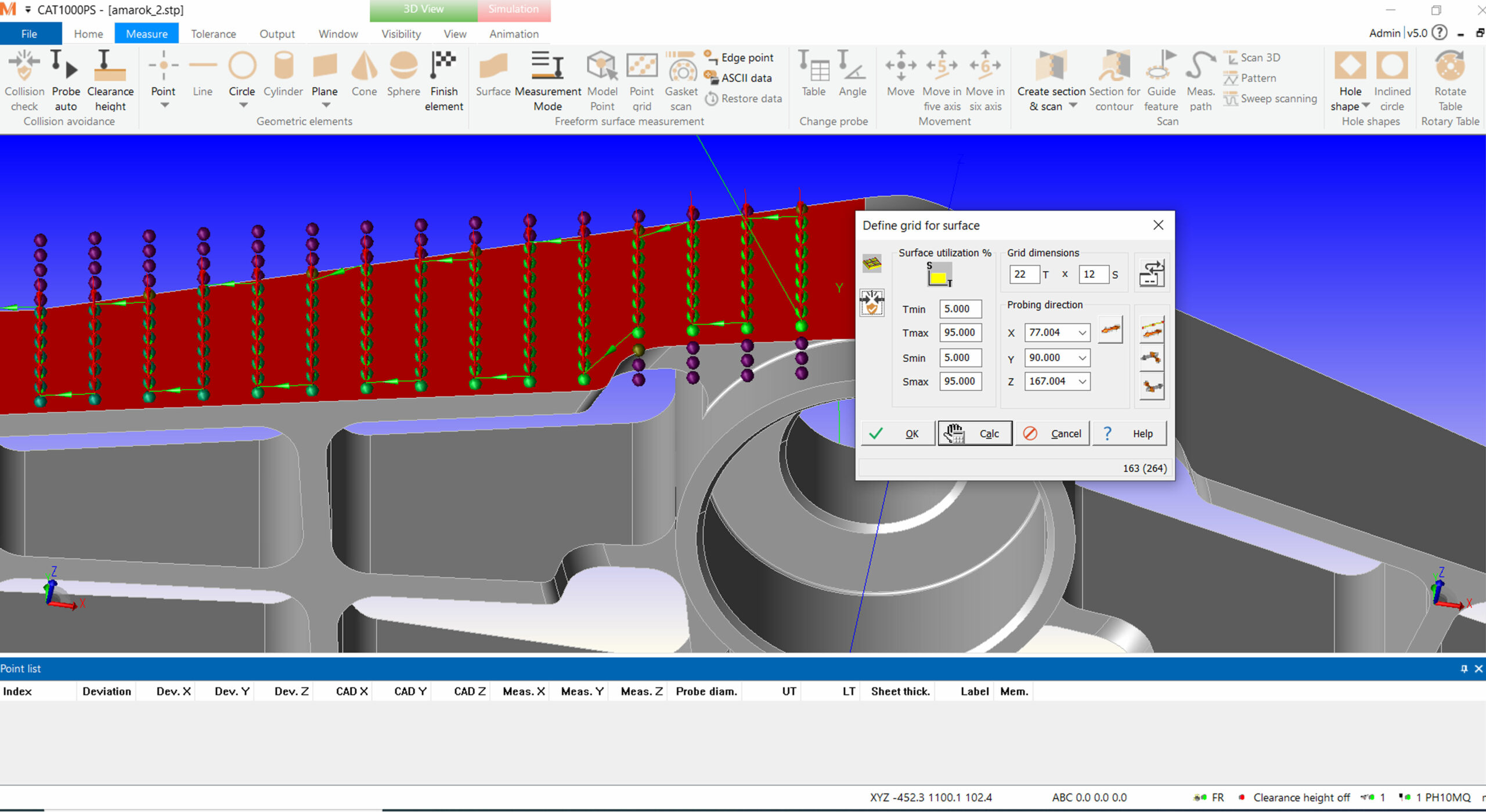 The 3D freeform surface evaluation module precisely compares solid bent surfaces with their desired setpoint.