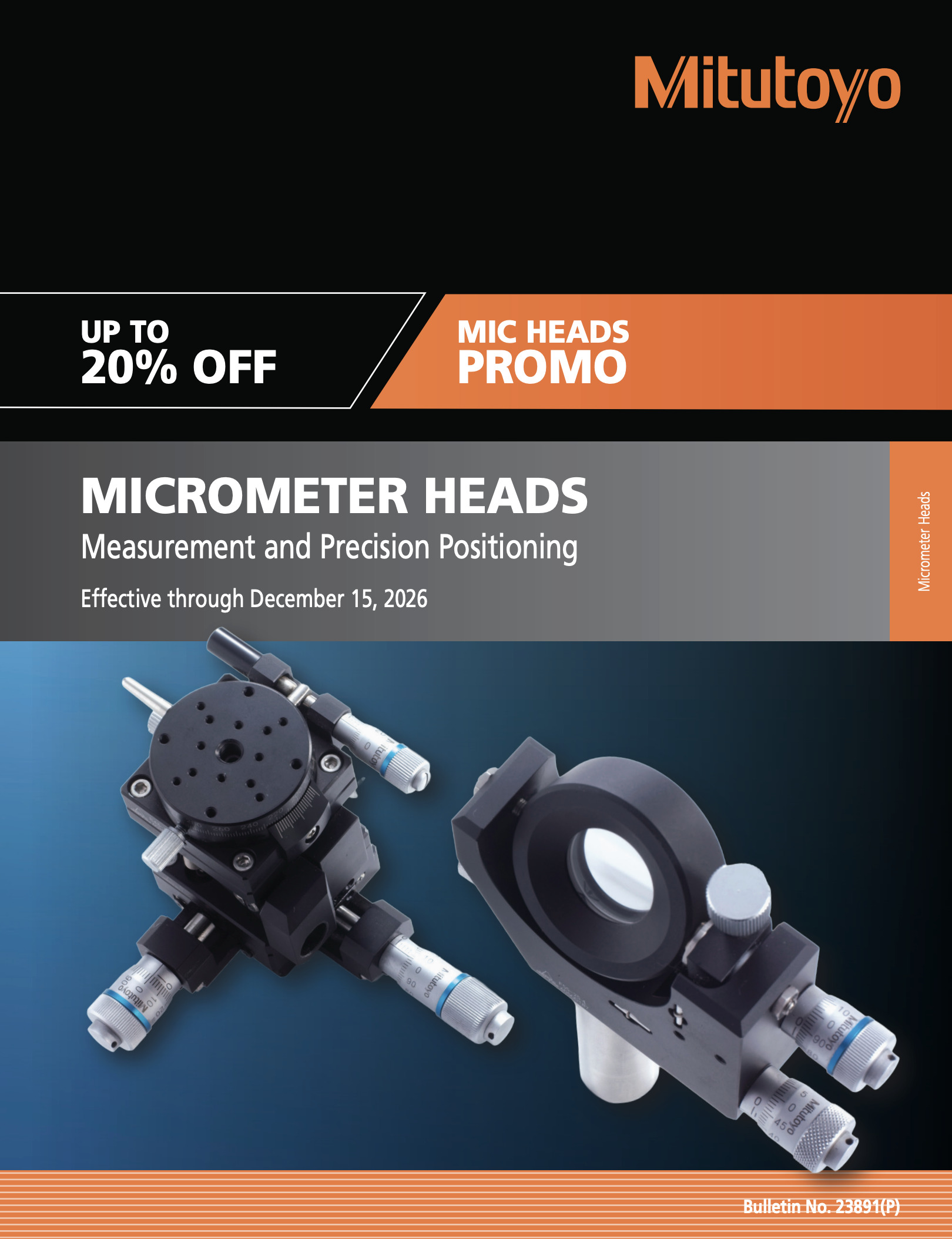 Mitutoyo Micrometer Heads